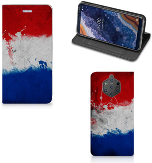 B2Ctelecom Nokia 9 PureView Uniek Standcase Hoesje Nederlandse Vlag