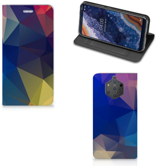 B2Ctelecom Nokia 9 PureView Uniek Standcase Hoesje Polygon Dark