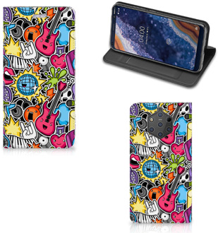 B2Ctelecom Nokia 9 PureView Uniek Standcase Hoesje Punk Rock