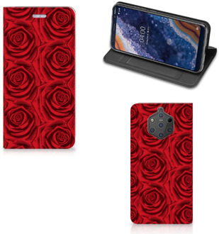 B2Ctelecom Nokia 9 PureView Uniek Standcase Hoesje Red Roses