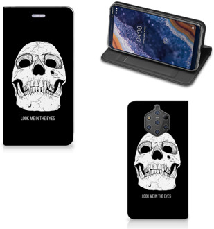 B2Ctelecom Nokia 9 PureView Uniek Standcase Hoesje Skull Eyes