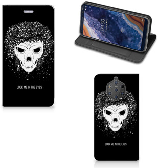 B2Ctelecom Nokia 9 PureView Uniek Standcase Hoesje Skull Hair