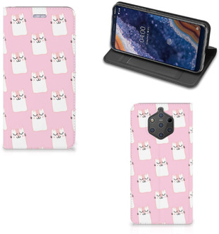 B2Ctelecom Nokia 9 PureView Uniek Standcase Hoesje Sleeping Cats