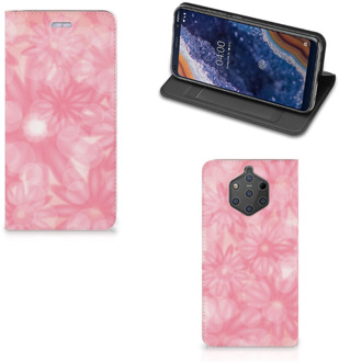 B2Ctelecom Nokia 9 PureView Uniek Standcase Hoesje Spring Flowers