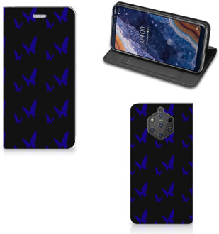 B2Ctelecom Nokia 9 PureView Uniek Standcase Hoesje Vlinder Patroon