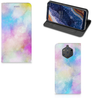 B2Ctelecom Nokia 9 PureView Uniek Standcase Hoesje Watercolor Light