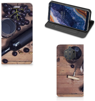 B2Ctelecom Nokia 9 PureView Uniek Standcase Hoesje Wijn