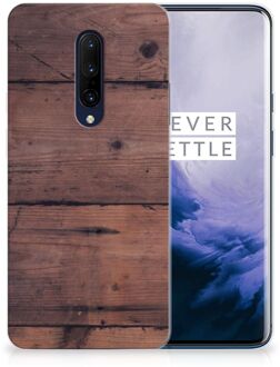 B2Ctelecom OnePlus 7 Pro Bumper Hoesje Old Wood