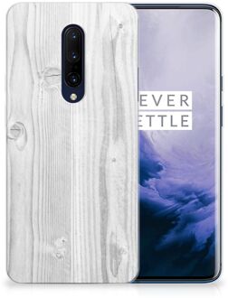 B2Ctelecom OnePlus 7 Pro Bumper Hoesje White Wood