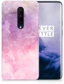 B2Ctelecom OnePlus 7 Pro Hoesje maken Pink Purple Paint