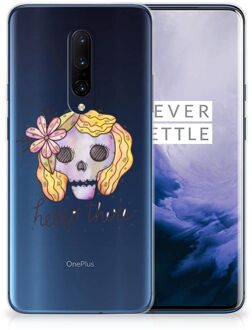 B2Ctelecom OnePlus 7 Pro Silicone Back Case Boho Skull