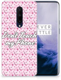 B2Ctelecom OnePlus 7 Pro Silicone-hoesje Flowers Pink DTMP