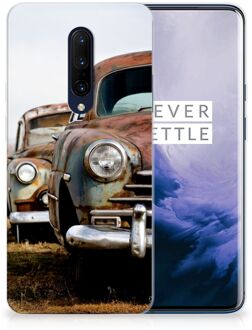 B2Ctelecom OnePlus 7 Pro Siliconen Hoesje met foto Vintage Auto