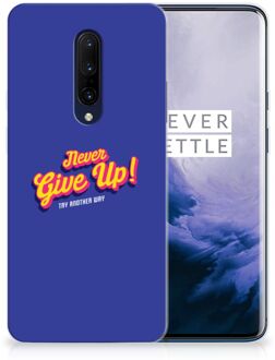 B2Ctelecom OnePlus 7 Pro Siliconen hoesje met naam Never Give Up