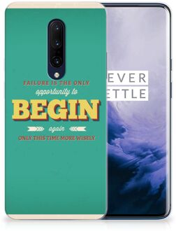 B2Ctelecom OnePlus 7 Pro Siliconen hoesje met naam Quote Begin