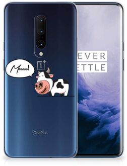 B2Ctelecom OnePlus 7 Pro Telefoonhoesje met Naam Cow