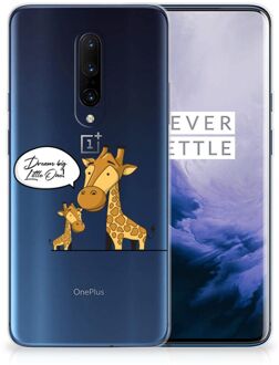 B2Ctelecom OnePlus 7 Pro Telefoonhoesje met Naam Giraffe