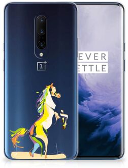 B2Ctelecom OnePlus 7 Pro Telefoonhoesje met Naam Horse Color