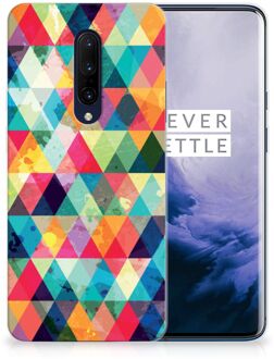 B2Ctelecom OnePlus 7 Pro TPU bumper Geruit