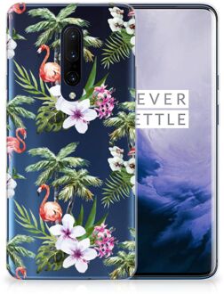 B2Ctelecom OnePlus 7 Pro TPU Hoesje Flamingo Palms