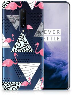 B2Ctelecom OnePlus 7 Pro TPU Hoesje Flamingo Triangle