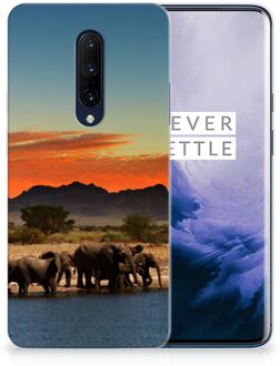 B2Ctelecom OnePlus 7 Pro TPU Hoesje Olifanten