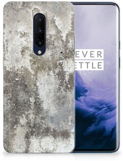 B2Ctelecom OnePlus 7 Pro TPU Siliconen Hoesje Beton Print