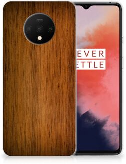 B2Ctelecom OnePlus 7T Bumper Hoesje Donker Hout