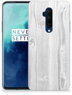 B2Ctelecom OnePlus 7T Pro Bumper Hoesje White Wood