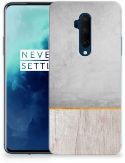 B2Ctelecom OnePlus 7T Pro Bumper Hoesje Wood Concrete