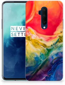 B2Ctelecom OnePlus 7T Pro Hoesje maken Watercolor Dark