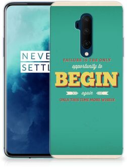 B2Ctelecom OnePlus 7T Pro Siliconen hoesje met naam Quote Begin