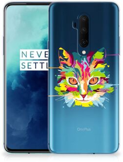 B2Ctelecom OnePlus 7T Pro Telefoonhoesje met Naam Cat Color