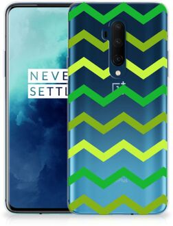 B2Ctelecom OnePlus 7T Pro TPU bumper Zigzag Groen