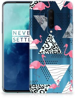 B2Ctelecom OnePlus 7T Pro TPU Hoesje Flamingo Triangle