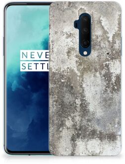 B2Ctelecom OnePlus 7T Pro TPU Siliconen Hoesje Beton Print