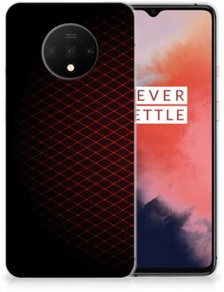 B2Ctelecom OnePlus 7T TPU bumper Geruit Rood