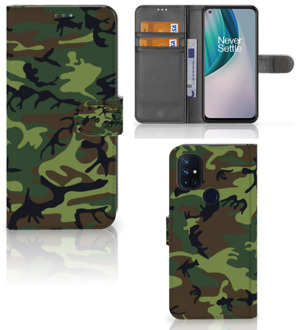 B2Ctelecom OnePlus Nord N10 Portemonnee hoesje Army Dark