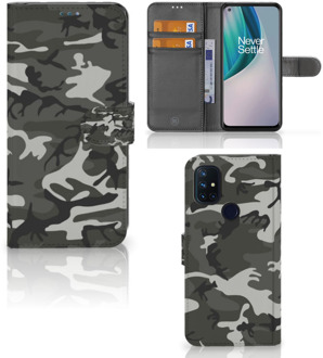 B2Ctelecom OnePlus Nord N10 Telefoon Hoesje Cadeau voor hem Army Light