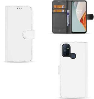 B2Ctelecom OnePlus Nord N100 Book Case Wit met Pasjeshouder