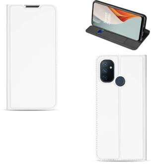 B2Ctelecom OnePlus Nord N100 Stand Case Wit met Pashouder