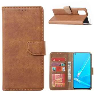 B2Ctelecom OPPO A72 | A52 I A92 Walletcase Hoesje Bruin met Standaard