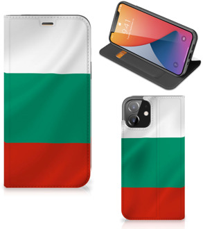 B2Ctelecom Portemonnee hoesje iPhone 12 | iPhone 12 Pro Bookcase Bulgaarse Vlag