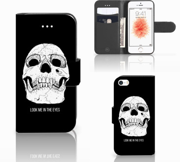 B2Ctelecom Portemonnee hoesje iPhone 5s Skull Eyes