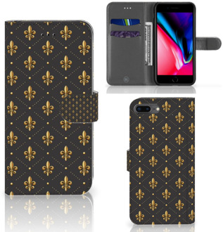 B2Ctelecom Portemonnee hoesje iPhone 7 Plus | 8 Plus Franse Lelie