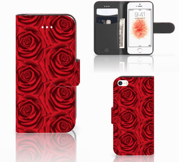 B2Ctelecom Portemonnee hoesje iPhone SE  Red Roses