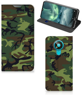 B2Ctelecom Portemonnee hoesje Nokia 3.4 Telefoonhoesje Army Dark