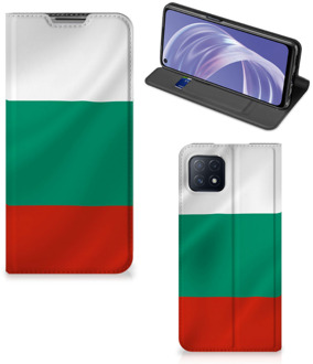 B2Ctelecom Portemonnee hoesje OPPO A73 5G Bookcase Bulgaarse Vlag