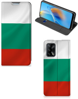 B2Ctelecom Portemonnee hoesje OPPO A74 4G Bookcase Bulgaarse Vlag