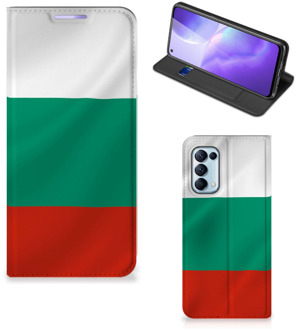 B2Ctelecom Portemonnee hoesje OPPO Find X3 Lite Bookcase Bulgaarse Vlag